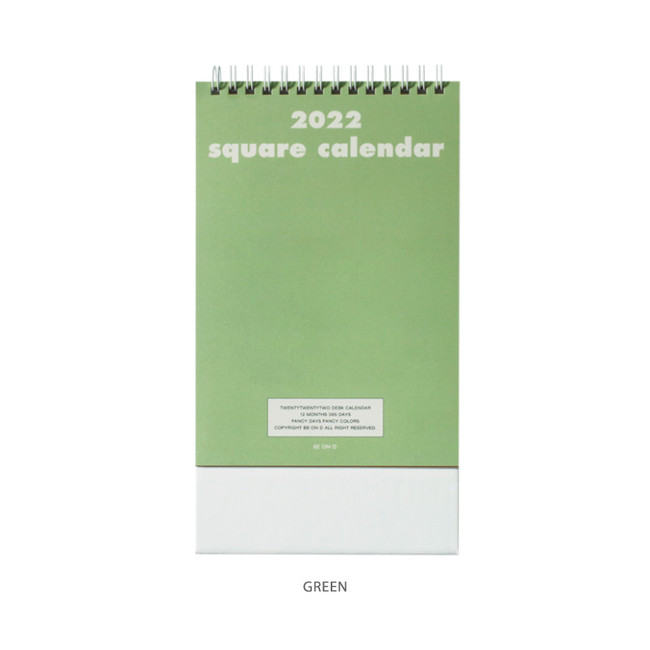 Green - After The Rain 2022 Square Monthly Desk Standing Calendar