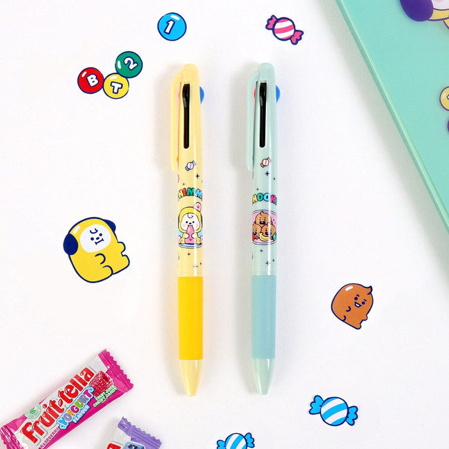 BT21 Jelly Candy 0.7mm Multi Ballpoint Pen Set of 7