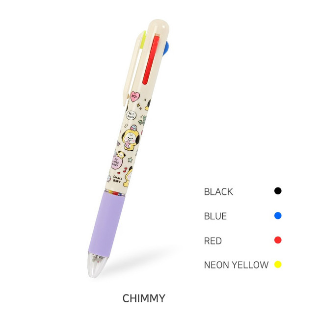 CHIMMY - BT21 Little Buddy 0.5mm Multi Gel Pen Set of 7