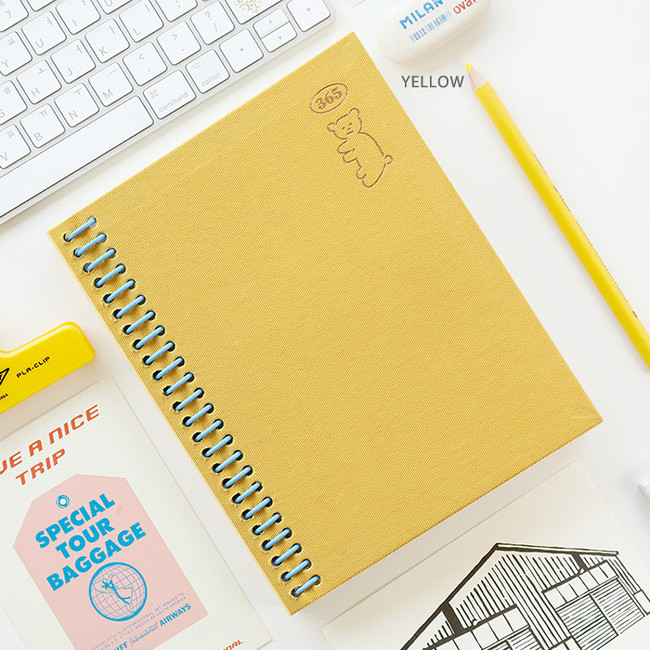 Yellow - Monthly plan - ROMANE 2022 365 Dated Weekly Diary Planner