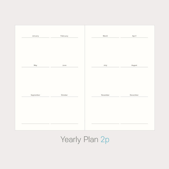 Yearly plan - PAPERIAN Today's Highlight Large Dateless Daily Journal