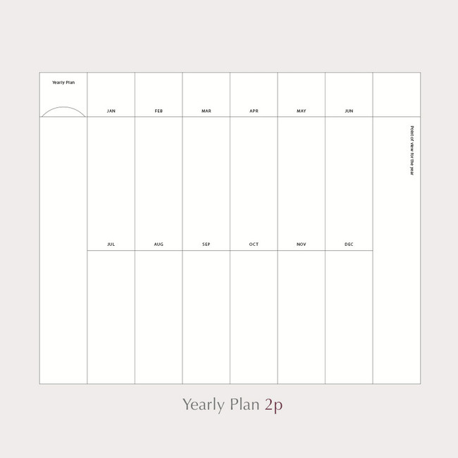 Yearly plan - PAPERIAN The Scenery Dateless Weekly Diary Journal