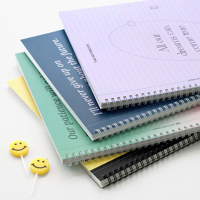 Wire bound - ICONIC Perforated A4 Wirebound Lined Notebook