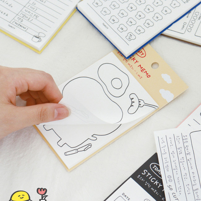 Indigo Toasty Sticky Memo Notepad