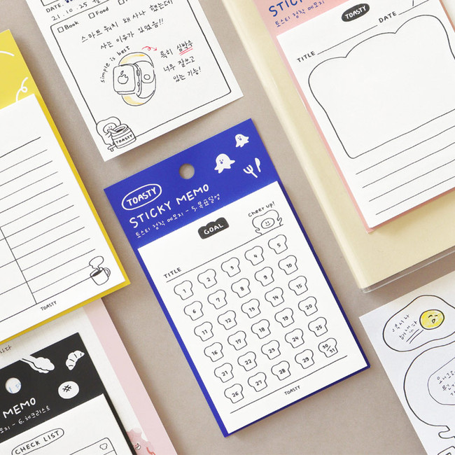 Indigo Toasty Sticky Memo Notepad - Fallindesign.com