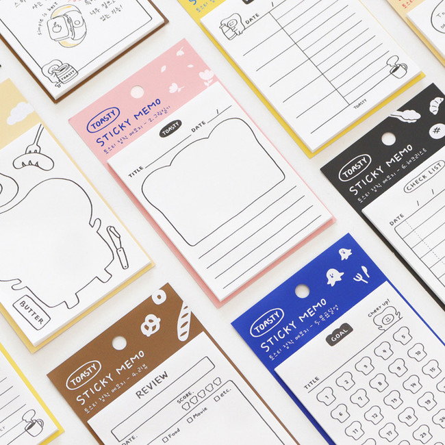 Indigo Toasty Sticky Memo Notepad Set - Fallindesign.com