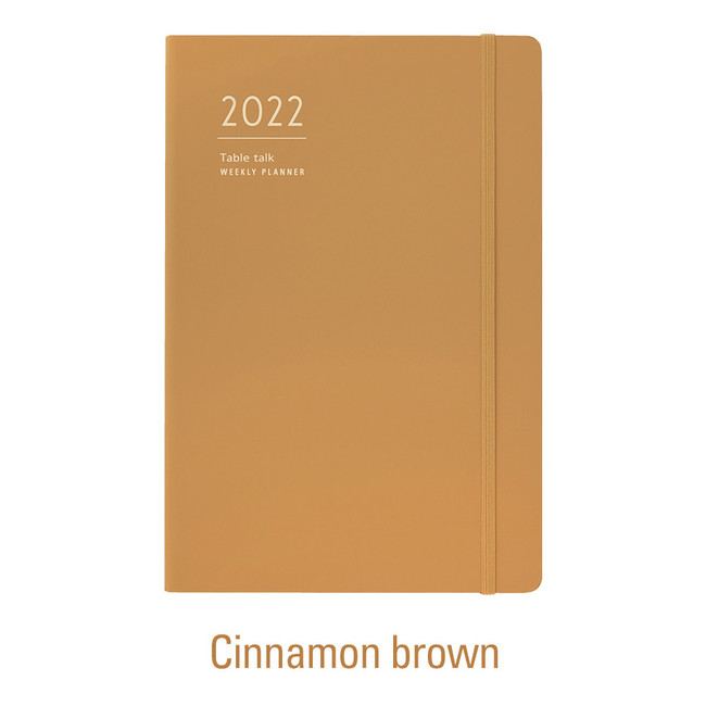 Cinnamon Brown - Antenna Shop 2022 Table Talk A5 Hardcover Dated Weekly Diary