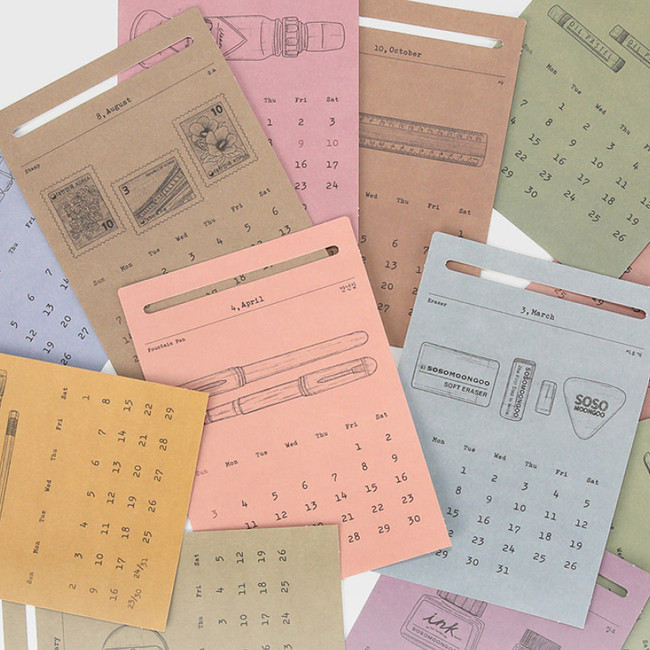 Calendar sheets - SOSOMOONGOO Stationerd's 2022 Monthly Calendar Pack
