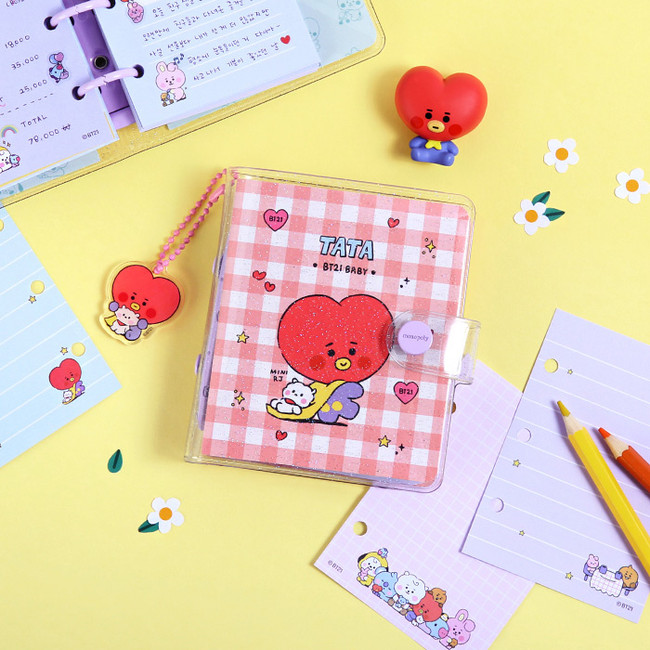 BT21 Little Buddy 3 ring Notebook with Keyring