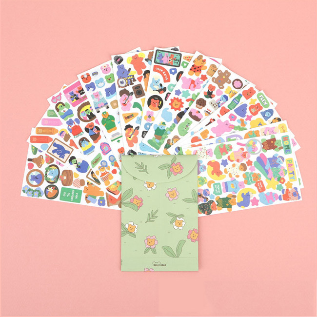 Dailylike Jelly Bear Paper Sticker Pack Ver2