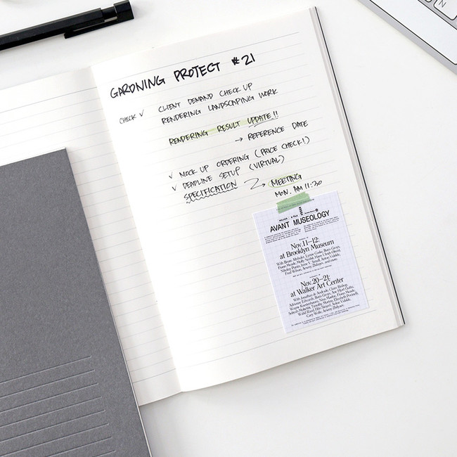Usage example - Indigo Storage A5 Saddle Stitching Lined Notebook