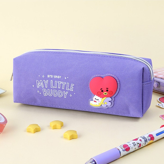 Usage example - BT21 Little Buddy Baby Double Pockets Pencil Case Pouch