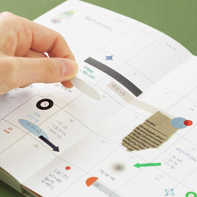 ICONIC Color Shape Paper Clear Sticker Pack - Fallindesign