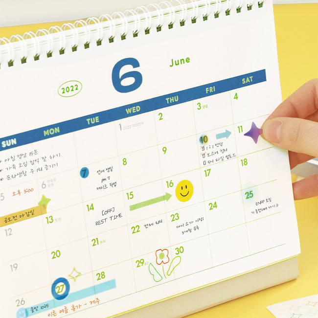 ICONIC Color Shape Paper Clear Sticker Pack - Fallindesign