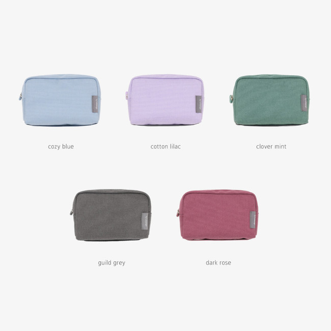 Color - Byfulldesign Mini Multi Pocket Zipper Pouch Case