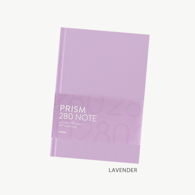 Lavender - Indigo Prism 280 B6 Hardcover Grid Notebook