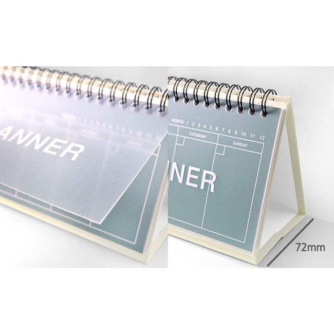 PP cover -2Young Color Wirebound Undated Weekly Desk Planner