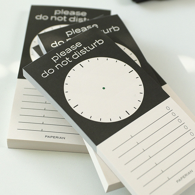 PAPERIAN Do Not Disturb Timetable Checklist Writing Pad