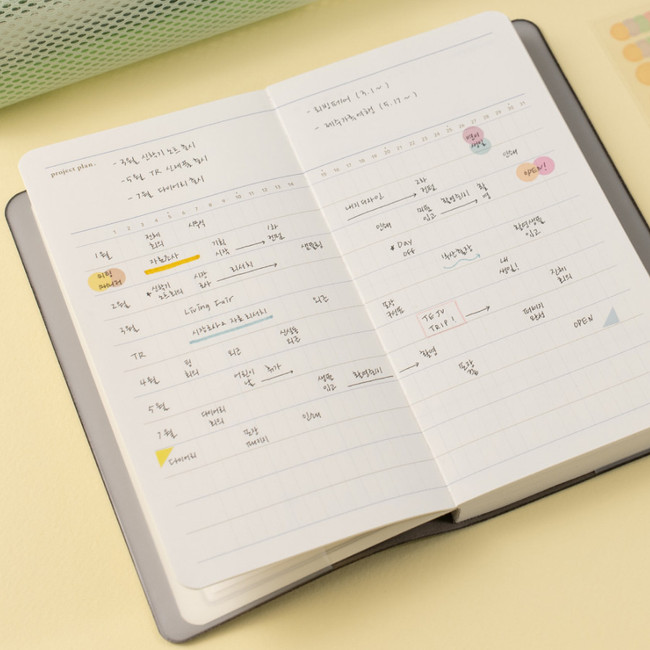 Project plan - Byfulldesign Notable Memory Dateless Daily Planner Scheduler