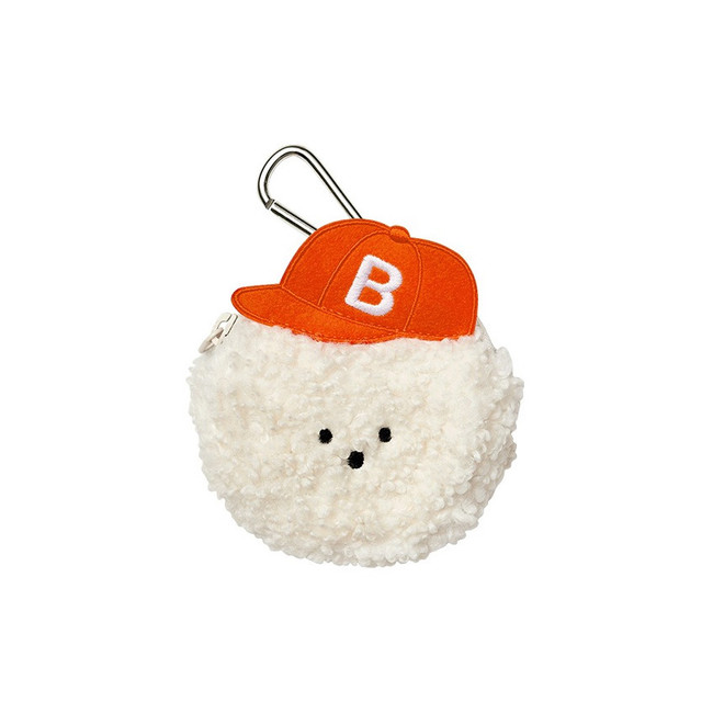 White - Fluffy Bichon Frise Earbuds Case for AirPods Galaxy Buds