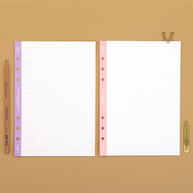 Second Mansion Grid 6-ring A5 notebook Paper Refills