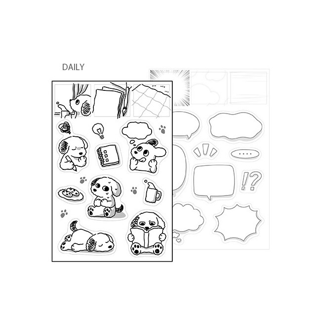 Daily - PLEPLE Bodle Removable Sticker and Speech Bubble Sticker Set