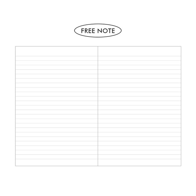 Free note - Indigo Mind Snap 8 Months Dateless Monthly Planner