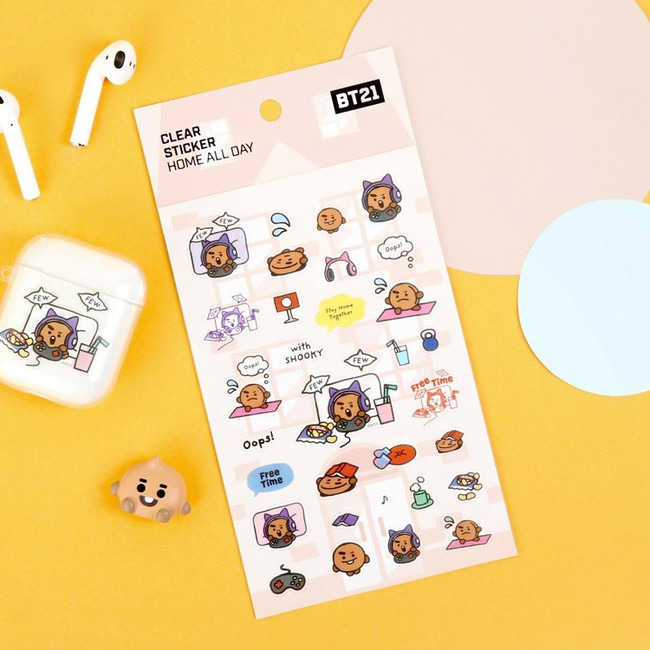 Usage example - BT21 Home All Day PVC Clear Sticker