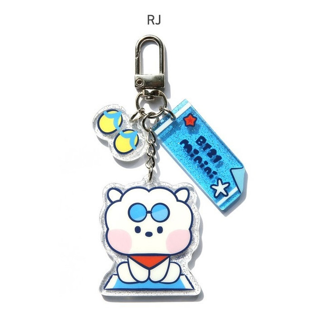 RJ - BT21 Summer Sky Acrylic Keyring Key Holder