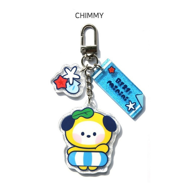 CHIMMY - BT21 Summer Sky Acrylic Keyring Key Holder