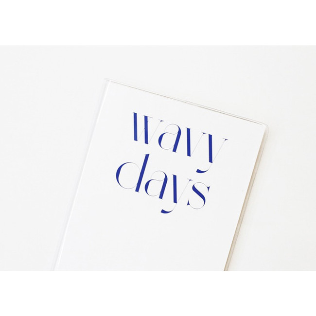 Wavydays Large Grid Lined Notebook