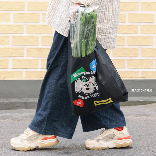 Charlie - ROMANE MonagustA Foldable Medium Shopping Reusable Bags