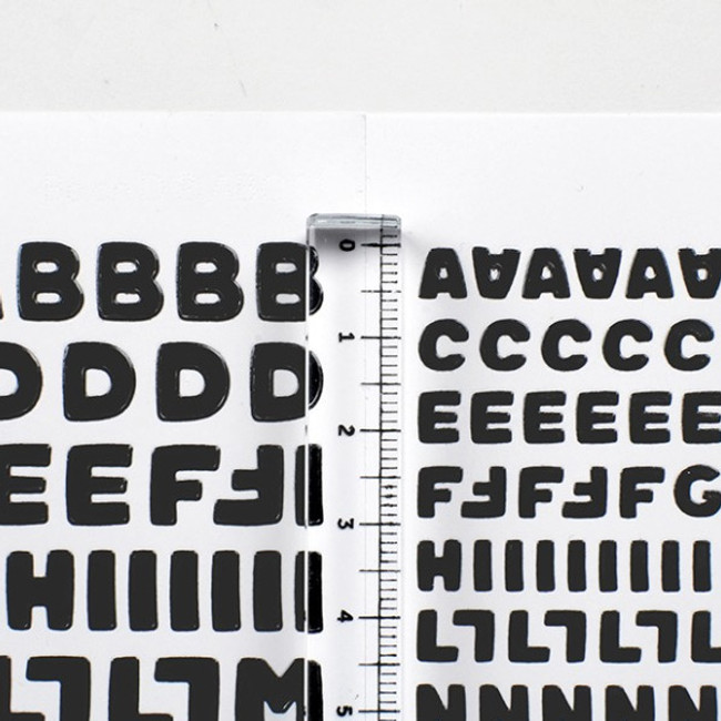 Special Alphabet Number PVC Sticker Pack