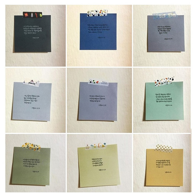 Usage example - Todaygoods Craft Color Writing Graph Notepads