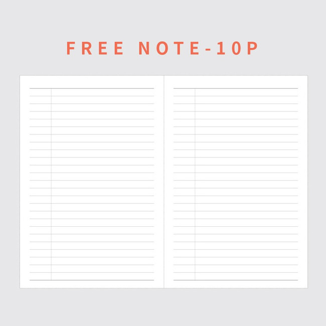 Free note - GMZ The Memo 4 Months Undated Daily Study Planner