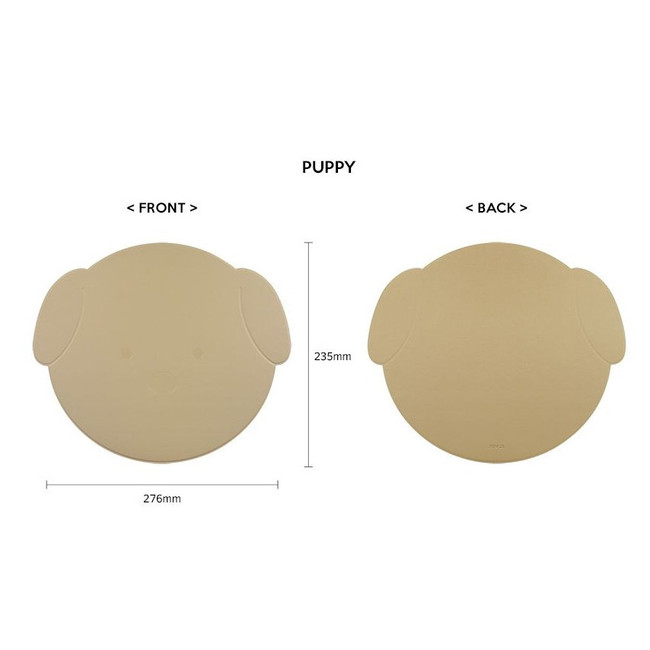 Size - Fenice Animal Puppy PU Mouse Pad