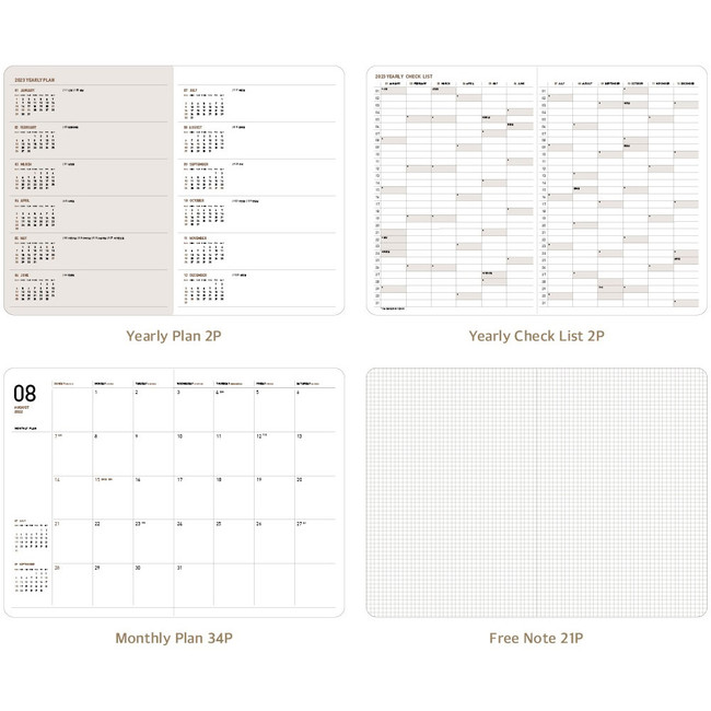 Pages - Ardium 2023 Dated Monthly Planner Scheduler