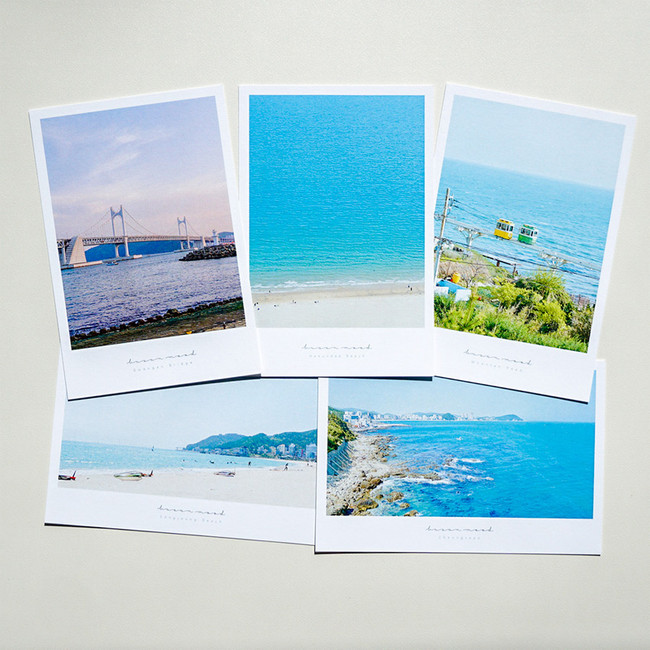 Set of Busan City View Photo Postcard