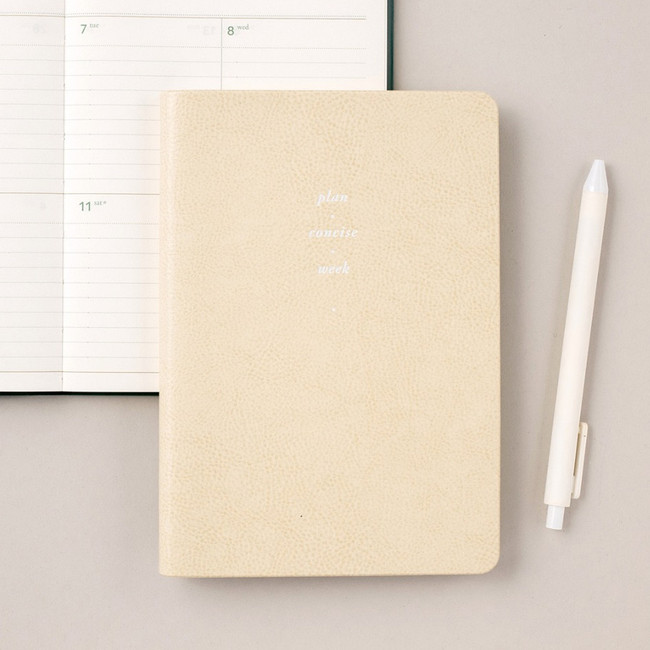 Organic cotton - 2023 Notable memory slim B6 dated weekly planner