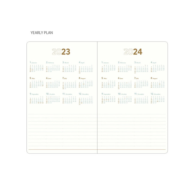Yearly plan - 2023 Notable memory medium dated weekly planner
