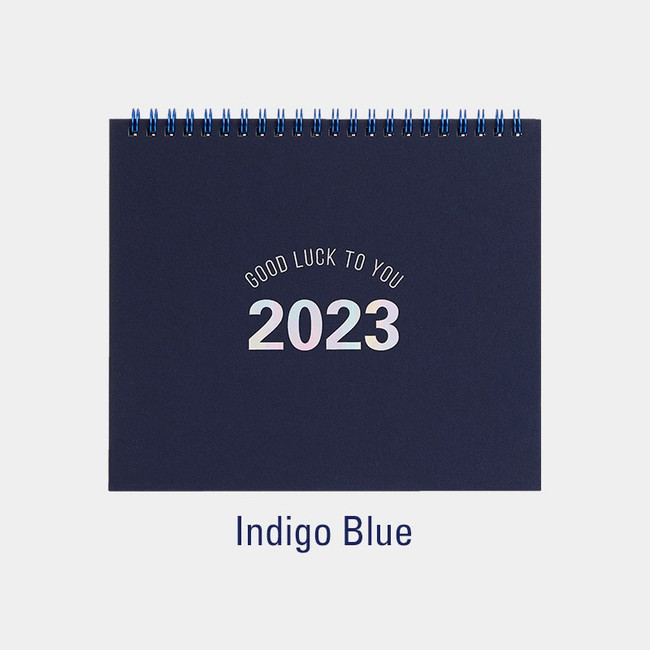 Indigo blue - 2023 Good Luck To You Standing Flip Calendar