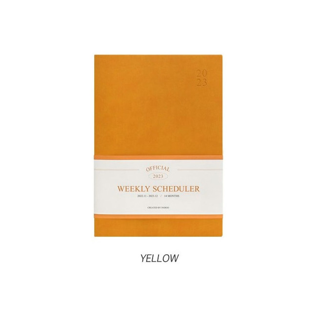 Yellow - 2023 Official A4 Dated Weekly Planner Scheduler