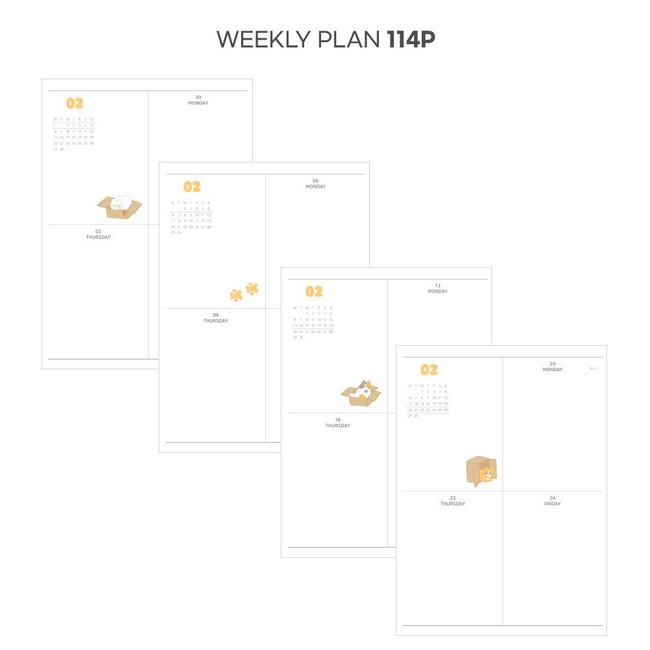 Weekly plan - 2023 Les Beaux Jours Pocket Dated Weekly Planner