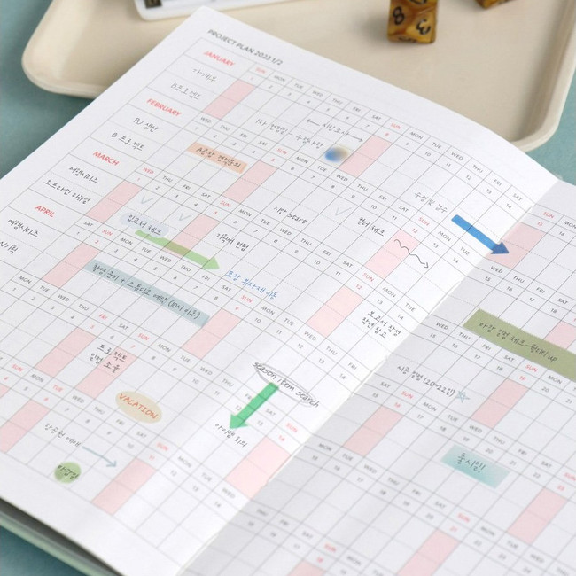 Project plan - 2023 Brilliant Dated Weekly Planner Scheduler