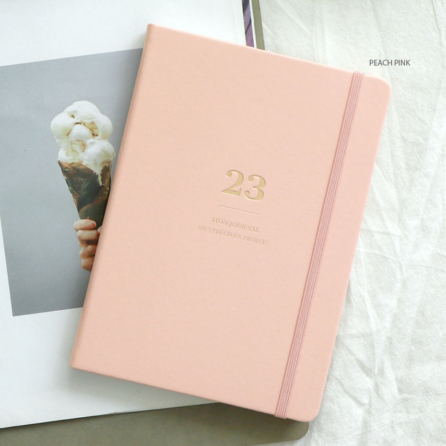 Peach pink - 2023 Mon Journal A5 Dated Weekly Diary Planner