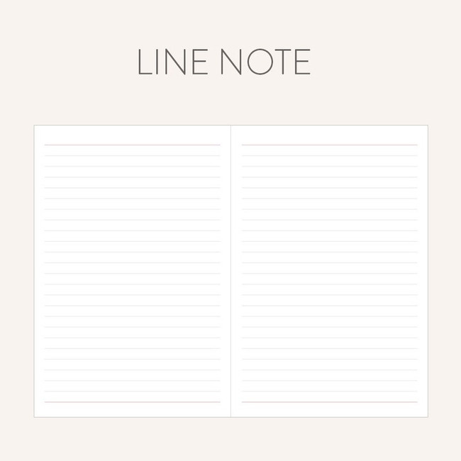 Lined note - 2023 Prism Leather B6 Dated Weekly Diary Planner