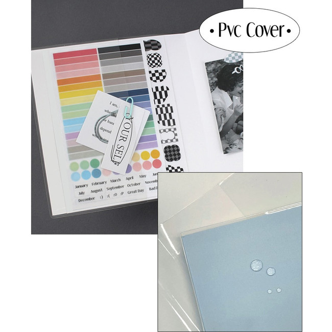 Clear PVC cover - Color My Moments Dateless diary planner