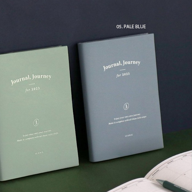 05 Pale Blue - ICONIC 2023 Journal Journey B6 Dated Weekly Diary Planner