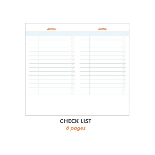 Checklist - 2023 Record On Slim Dated Monthly Diary