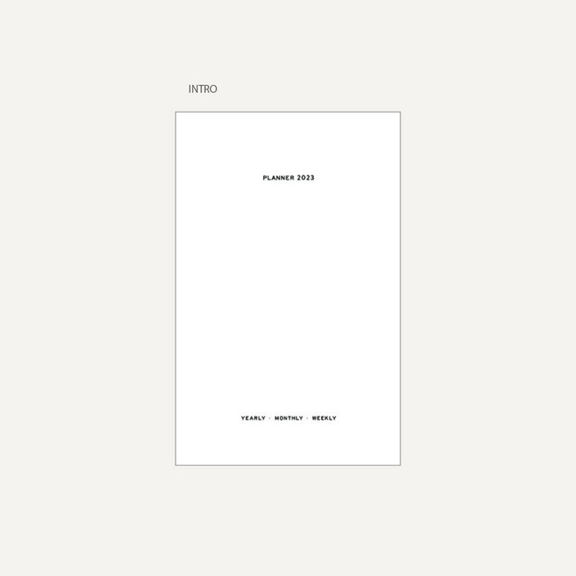 Intro - 2023 Simple Small Dated Weekly Planner Diary
